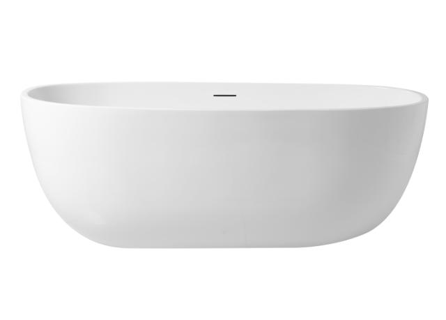 BEST DESIGN MODERNA FRITSTÅENDE BADEKAR - 170 x 78 X 61 CM - HVID HØJGLANS