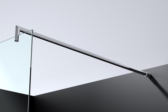 BEST DESIGN EIRCO BRUSEVÆG - 49 CM - KLAR GLAS / KROM