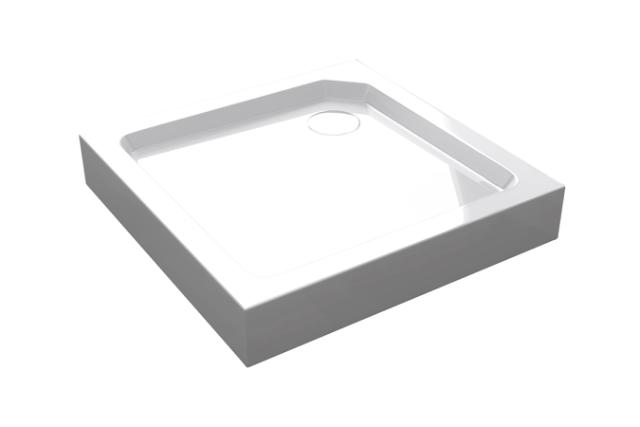 BEST DESIGN PROJECT FIRKANTET BUNDKAR - 90 X 90 X 14 CM - HVID