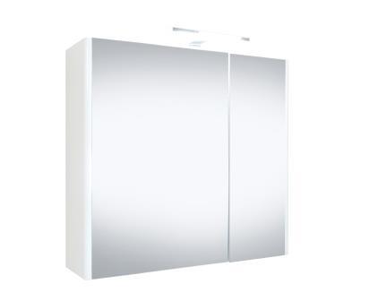 BEST DESIGN HAPPY LED SPEJLSKAB - 60 X 60 CM - HVID