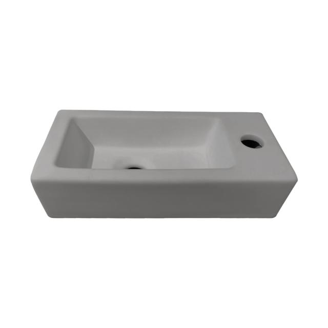 BEST DESIGN FARNETTA HÅNDVASK - HØJRE - 37 X 18 X 9 CM - MAT GRÅ