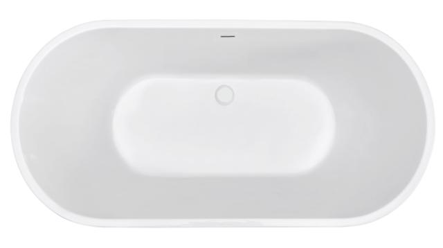 BEST DESIGN BECOMA FRITSTÅENDE BADEKAR - 178 X 80 X 56 CM - MAT HVID