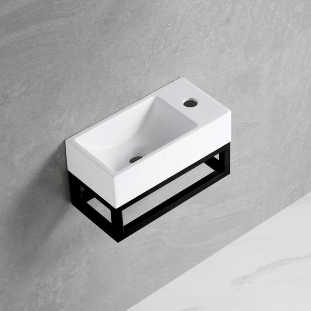 BEST DESIGN R-LINE NERO VENDBAR HÅNDVASK - MAT SORT