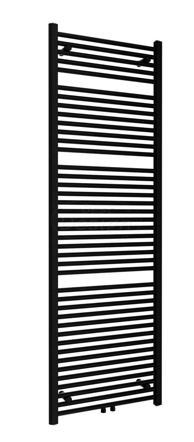 BEST DESIGN ZERO HÅNDKLÆDETØRRER - 729 W - 120 X 60 CM - MAT SORT