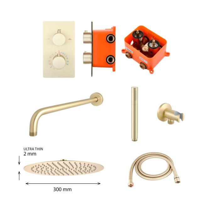 BEST DESIGN NANCY INDBYGNINGS BRUSESÆT - MAT GULD