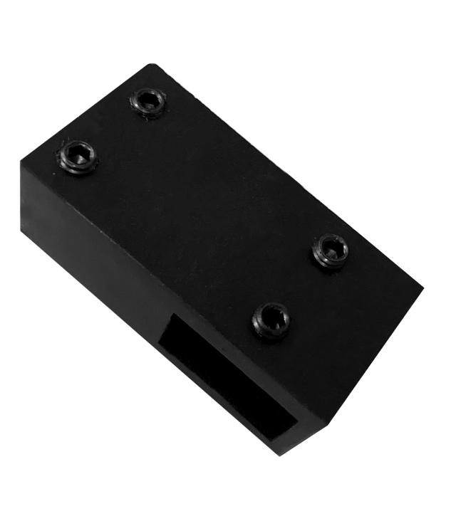 BEST DESIGN T-STYKKE T/ FIRKANTET BRUSESTANG - SORT