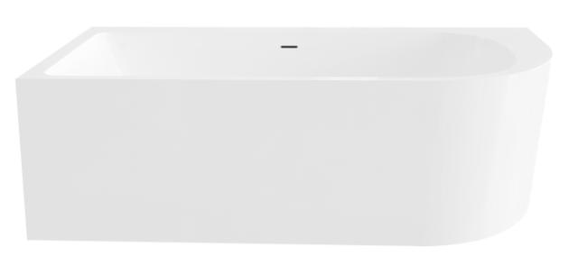 BEST DESIGN LIVING BADEKAR - VENSTRE -  180 X 80 X 60 CM - MAT HVID