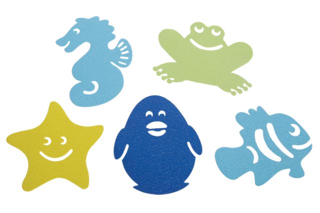 *DREAMBABY SKRIDSIKRE BADEMÅTTER 10 STK - MULTIFARVET