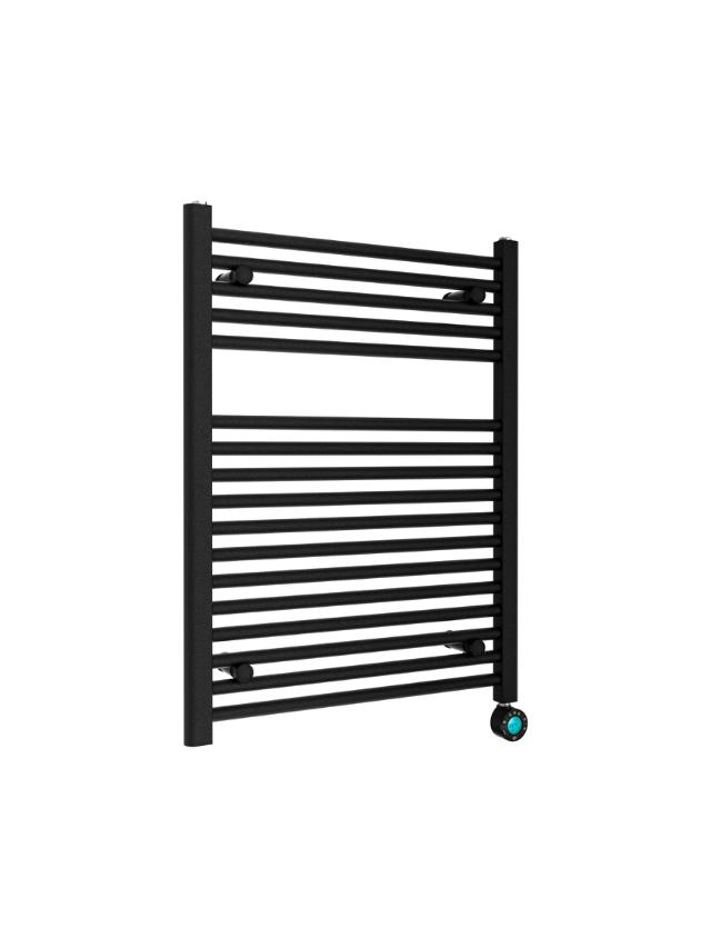 BEST DESIGN SENDEN HÅNDKLÆDETØRRER - 380 W - 80 X 60 CM - MAT SORT