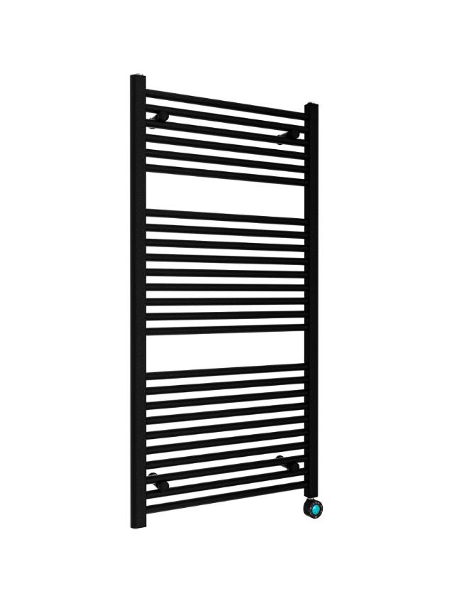 BEST DESIGN SENDEN HÅNDKLÆDETØRRER - 640 W - 120 X 60 CM - MAT SORT