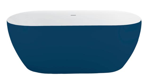 BEST DESIGN FRIDAY FRITSTÅENDE BADEKAR 178 X 78 X 60 CM - BLÅ