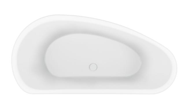 BEST DESIGN MONDAY FRITSTÅENDE BADEKAR 170 X 78 X 60 CM - MAT HVID