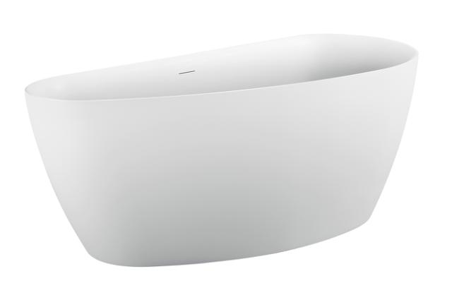 BEST DESIGN MONDAY FRITSTÅENDE BADEKAR 170 X 78 X 60 CM - MAT HVID