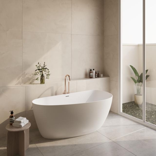 BEST DESIGN MONDAY FRITSTÅENDE BADEKAR 170 X 78 X 60 CM - MAT HVID