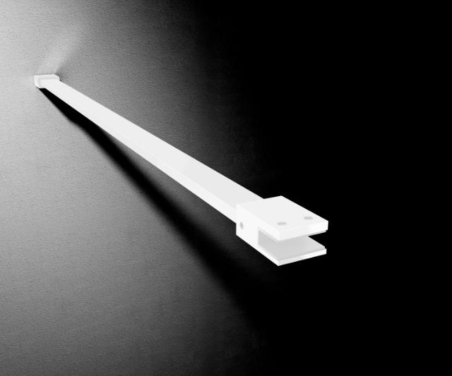 BEST DESIGN WHITE DALIS STØTTESTANG T/ LOFT - 100 CM - MAT HVID