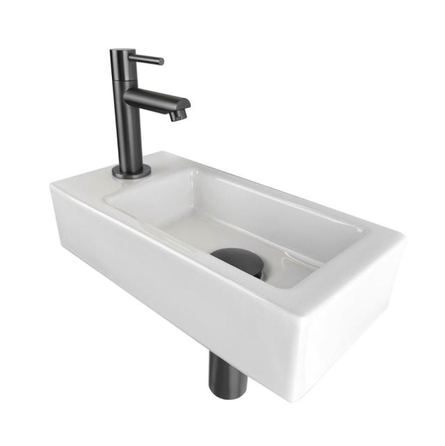 BEST DESIGN MOYA ONE PACK HÅNDVASK - VENSTRE - GUN METAL