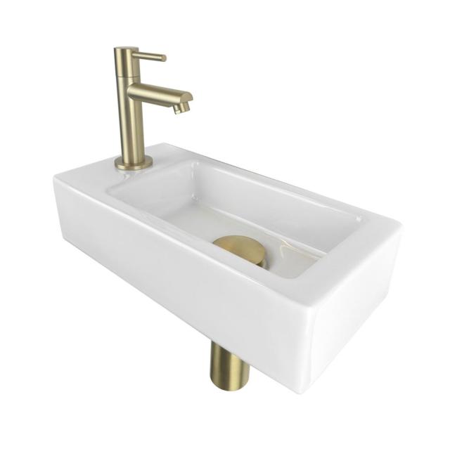 BEST DESIGN NANCY ONE PACK HÅNDVASK - VENSTRE - MAT GULD