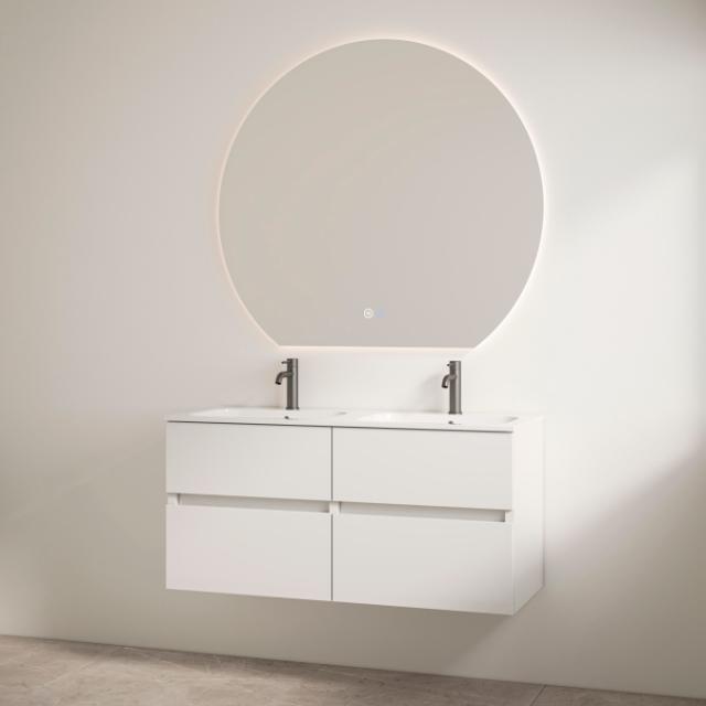 BEST DESIGN BORA ONE-BOX MØBELSÆT M/ HANEHULLER - 120 CM - HVID