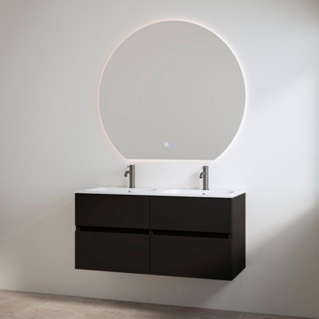 BEST DESIGN BORA ONE-BOX MØBELSÆT M/ HANEHULLER - 120 CM - MAT SORT