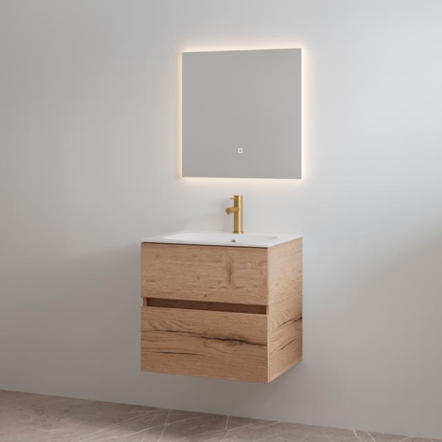 BEST DESIGN SPLASH ONE-BOX MØBELSÆT M/ HANEHUL - 60 CM - HALIFAX EG