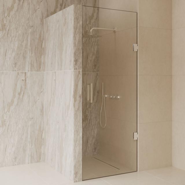 BEST DESIGN DALIS NICHEDØR - 90 CM - KLAR GLAS / KROM