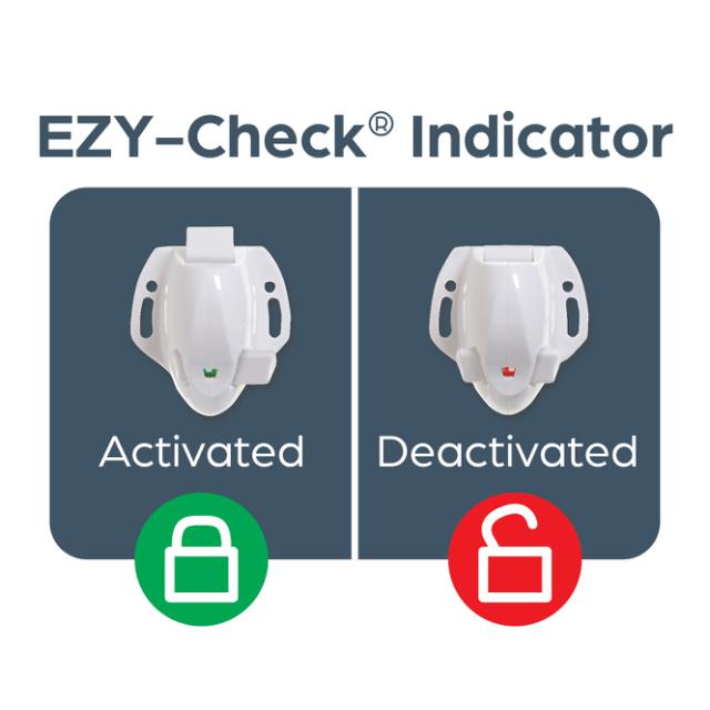 *DREAMBABY KLÆBENDE MAG LÅS - HVID