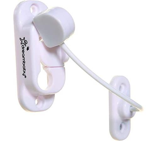 DREAMBABY VINDUESLÅS MED KABEL - HVID