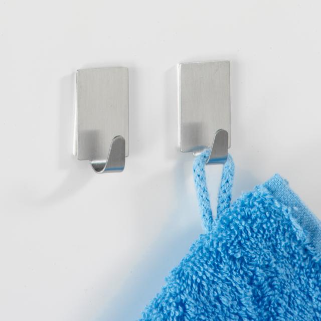 WENKO 4 STK. FIRKANTET KROGE I BØRSTET RUSTFRI