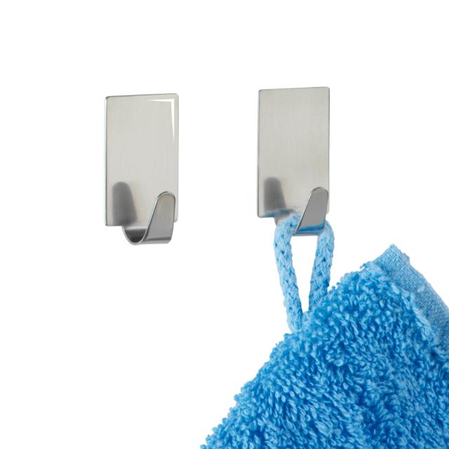 WENKO 4 STK. FIRKANTET KROGE I BLANK RUSTFRIT