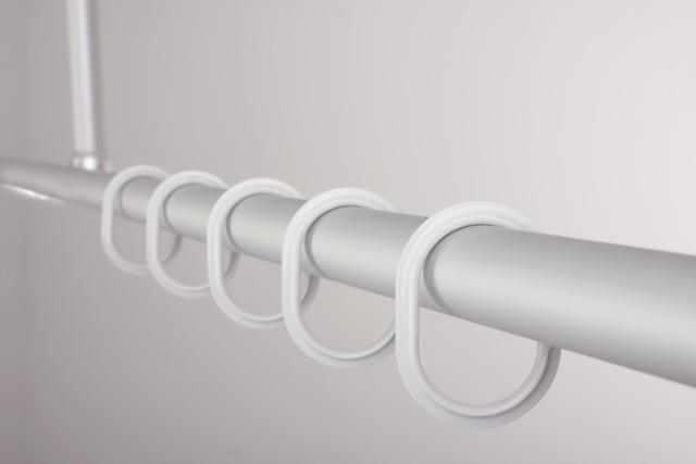 RIDDER FORHÆNGSRINGE (12 STK.) - HVID