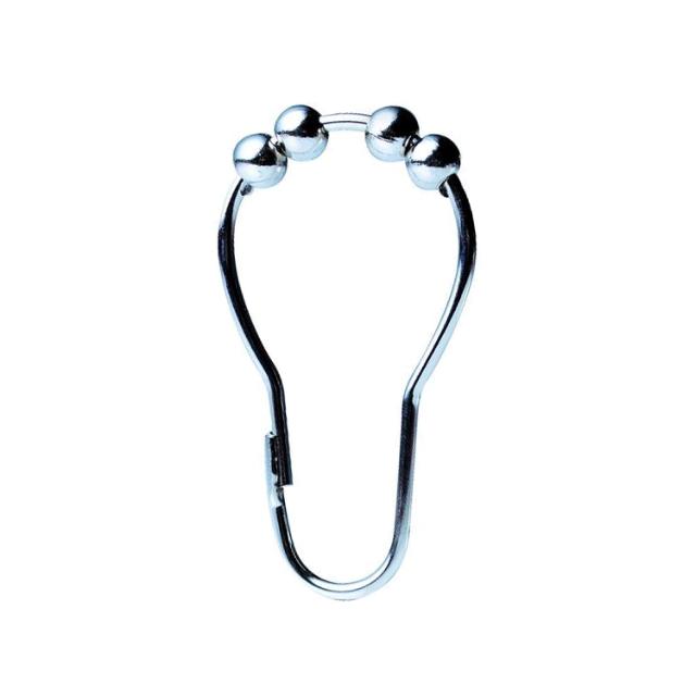 RIDDER RINGE T/FORHÆNG I STÅL MED KUGLER