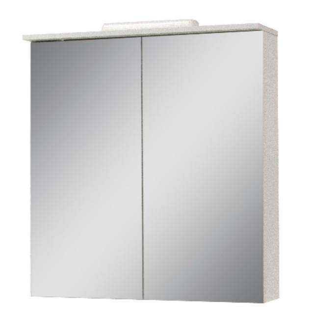 *NORTIQ LISSABON SPEJLSKAB - 60 CM - HVID HØJGLANS