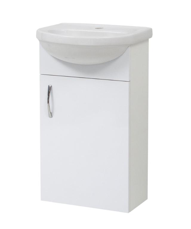 NORTIQ MILANO ONE BOX MØBELSÆT - 44 CM - HVID HØJGLANS