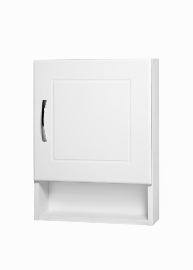 HOUSE BADSKAB M/1 LÅGE - HVID HØJGLANS