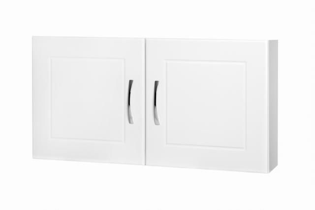 HOUSE BADSKAB M/2 LÅGER - HVID HØJGLANS