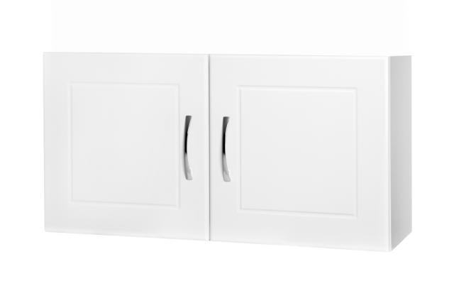 *HOUSE HÅNDKLÆDESKAB M/2 LÅGER -HVID HØJGLANS