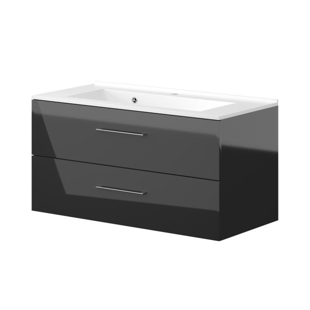 NORTIQ BAKKEDAHL BADMØBEL - 100 CM - SORT HØJGLANS