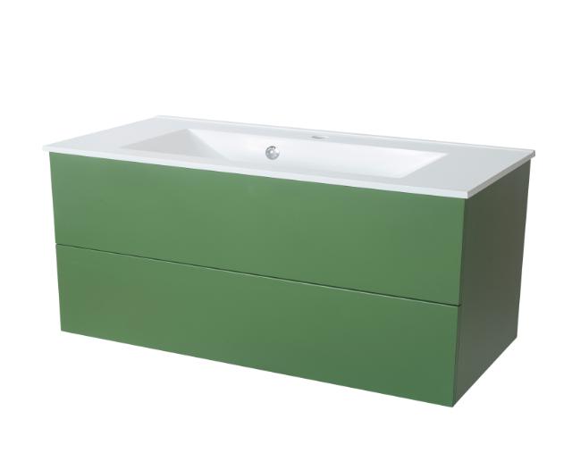 NORTIQ BAKKEDAHL BADMØBEL - 120 CM- MAT STØVET GRØN