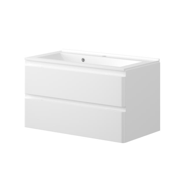 NORTIQ MIAMI BADMØBEL - 90 CM - HØJGLANS HVID