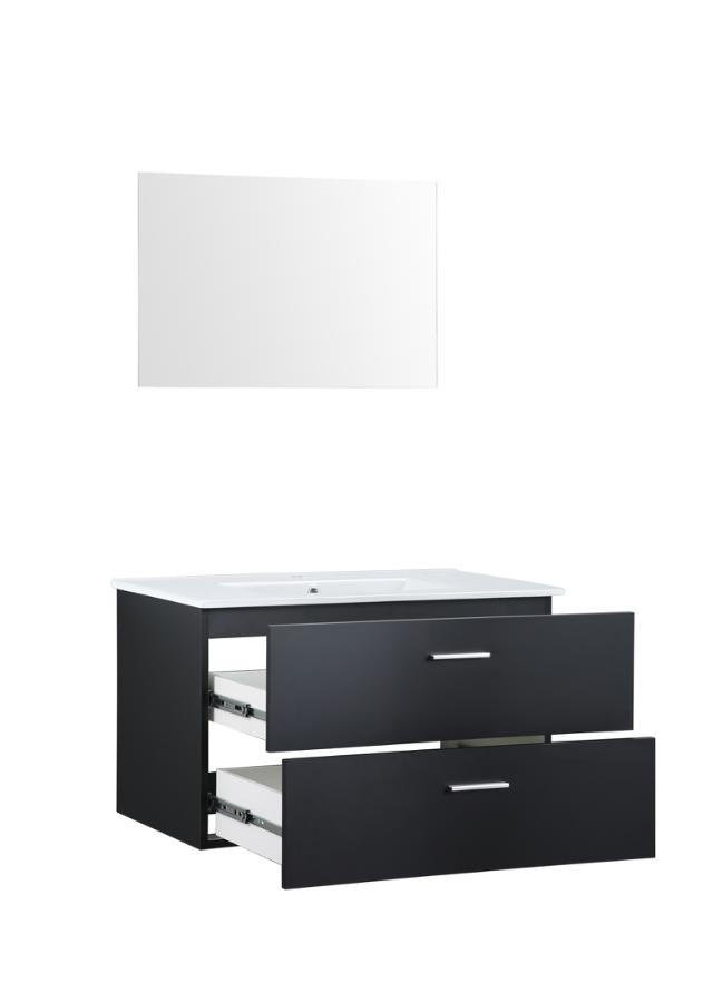 NORTIQ BERGAMO MØBELSÆT - 80 CM - MAT SORT