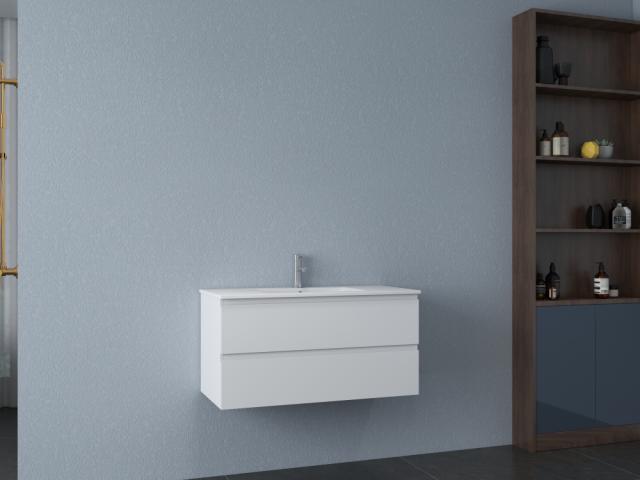 NORTIQ BRAZIL ONE-BOX MØBELSÆT - 100 CM - HVID HØJGLANS