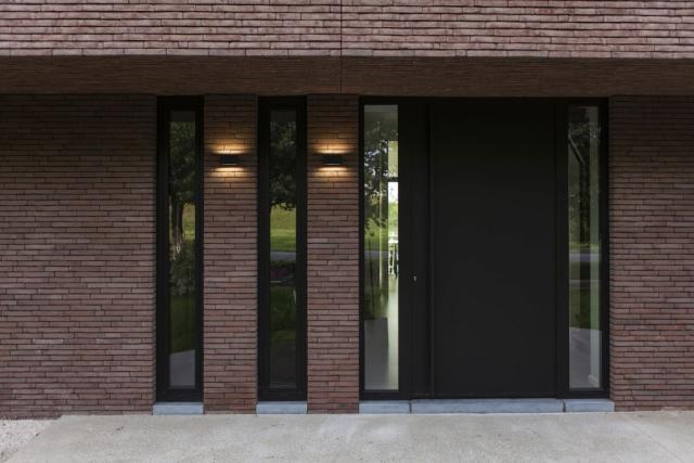 LUTEC GEMINI KVADRATISK LILLE UDENDØRS LED VÆGLAMPE OP & NED 1 LYS SORT 3000K