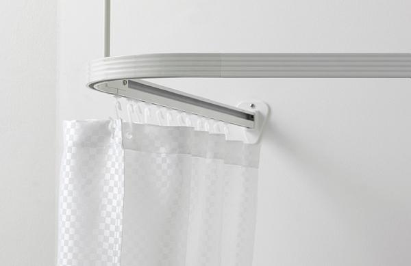 RIDDER STANG T/ BADEFORHÆNG - 90 CM - HVID