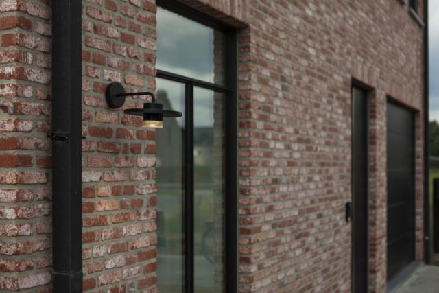 LUTEC PLATO LED VÆGLAMPE 1 LYS SORT 3000K