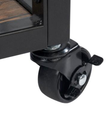 WENKO KØKKENVOGN RUSTICO SORT/VALNØD