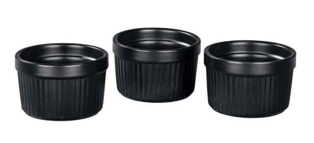 WENKO EWI DIPSKÅLE 3 DELE - SORT/TRÆ