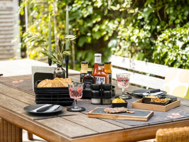 WENKO AVA SERVERING BRÆT - SORT/TRÆ