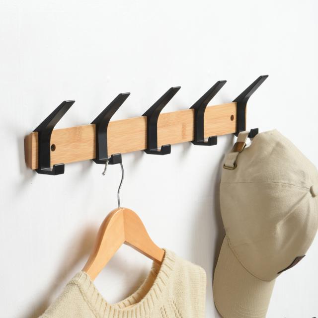 MILLEX KNAGERÆKKE BAMBUS MED 5 KNAGER