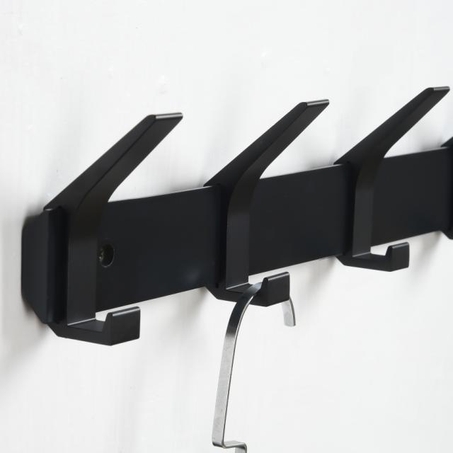 MILLEX BAMBUS KNAGERÆKKE M/ 5 KROGE - SORT