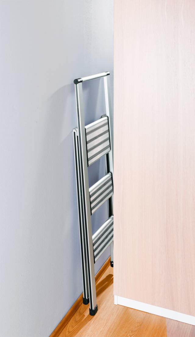 WENKO ALU-DESIGN STIGE MED 3 TRIN - SATIN